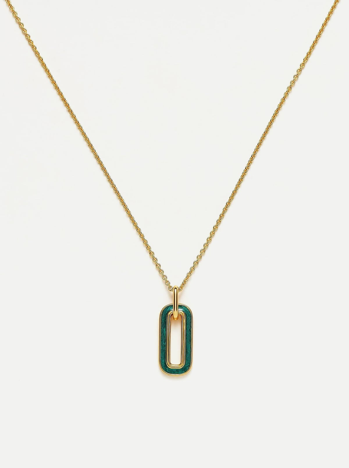Haze Ovate Pendant Necklace