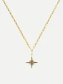 North Star Pearl Chain Necklace